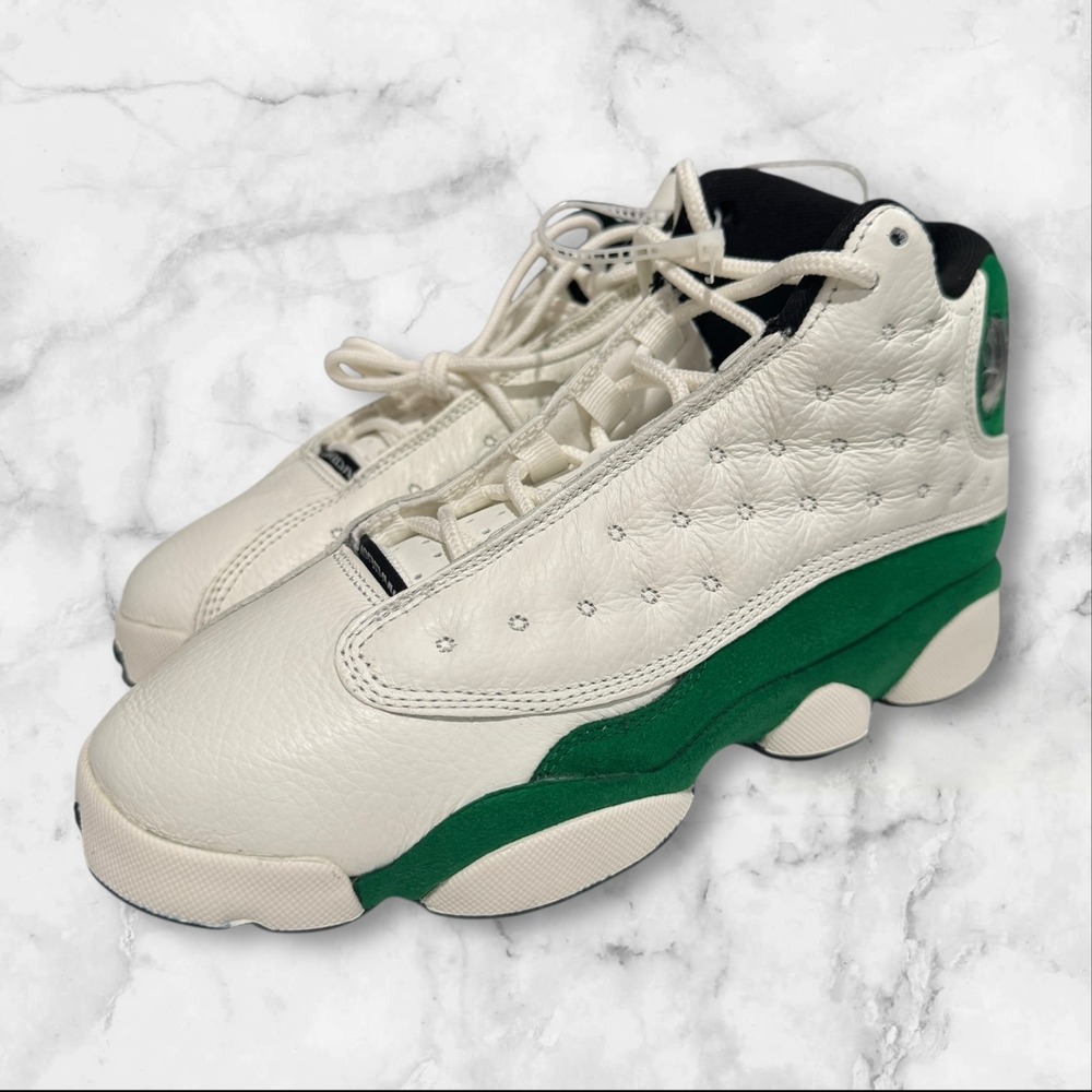 Nike Air Jordan 13 Sail Pine Green HQ0780-103 Size 5.5Y - Picture 2 of 6